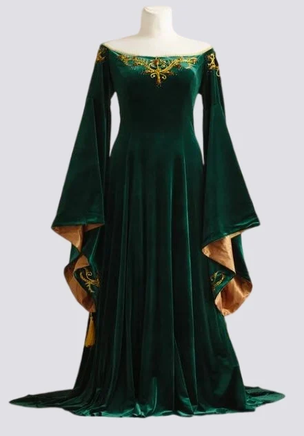 

Винтажное вельветовое платье с длинным рукавом, на шнуровке