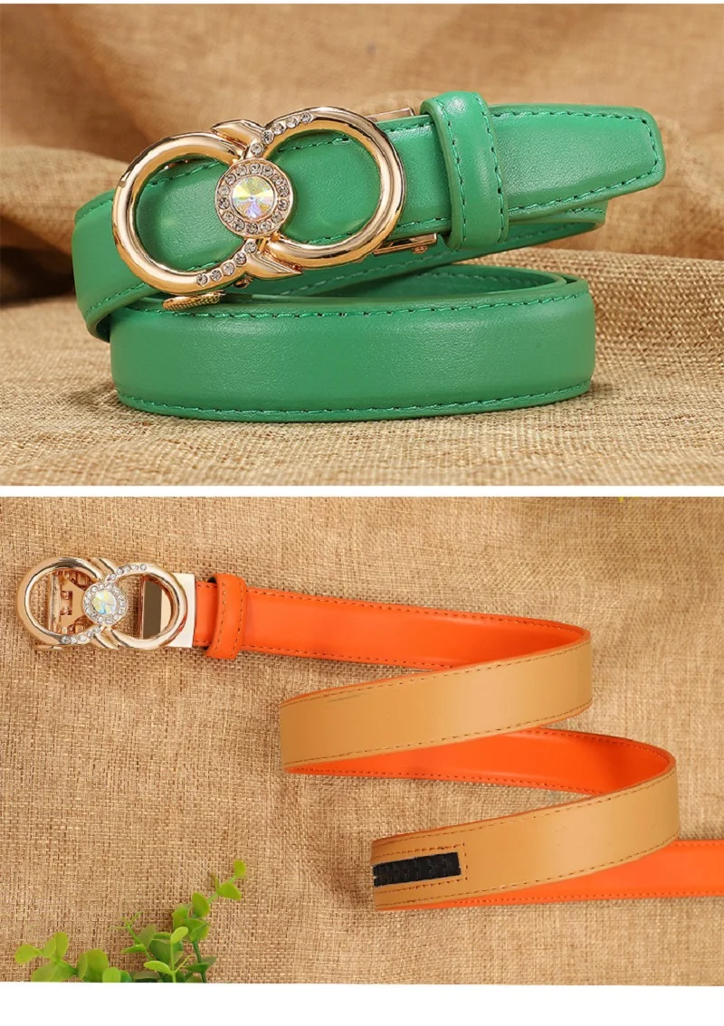 Новый Модный женский ремень с автоматической пряжкой универсальные