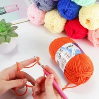 10pcsset milk cotton knitting yarn soft blended cotton crochet thread for hand knitting sweater baby yarn making scarves hat