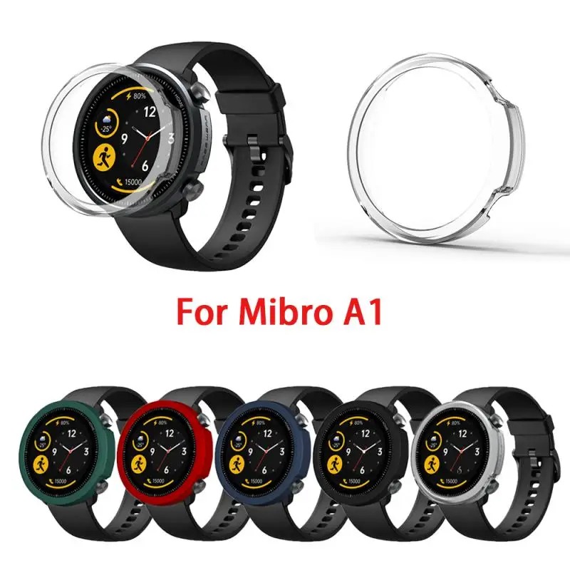 

New PC Watch Protective Case For Mibro A1 Anti Drop And Anti Scratch Hollow Protective Shell Replaceable Watch Screensaver Case