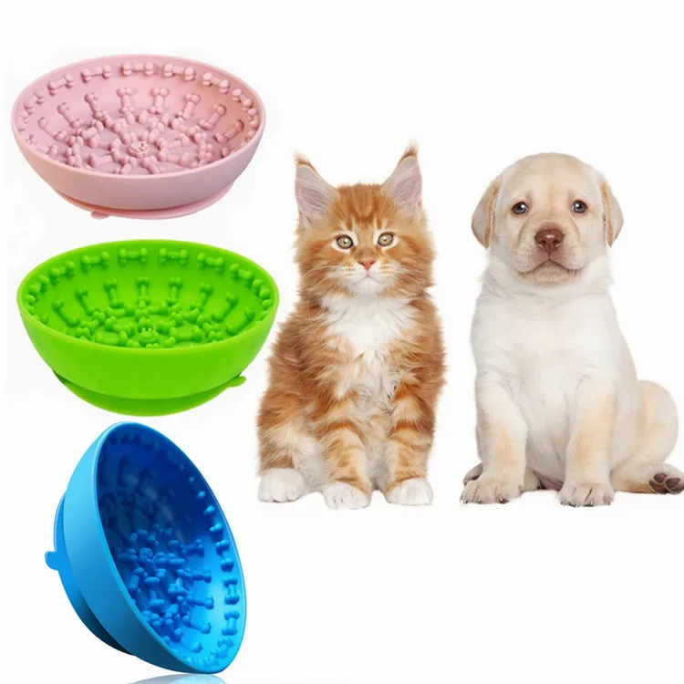 

Mat For Dogs Cats Slow Food Bowls Pet Feeding Food Bowl Safety Silicone Dog Feeding Lick Pad Dog Slow Feeders Treat Dispensing