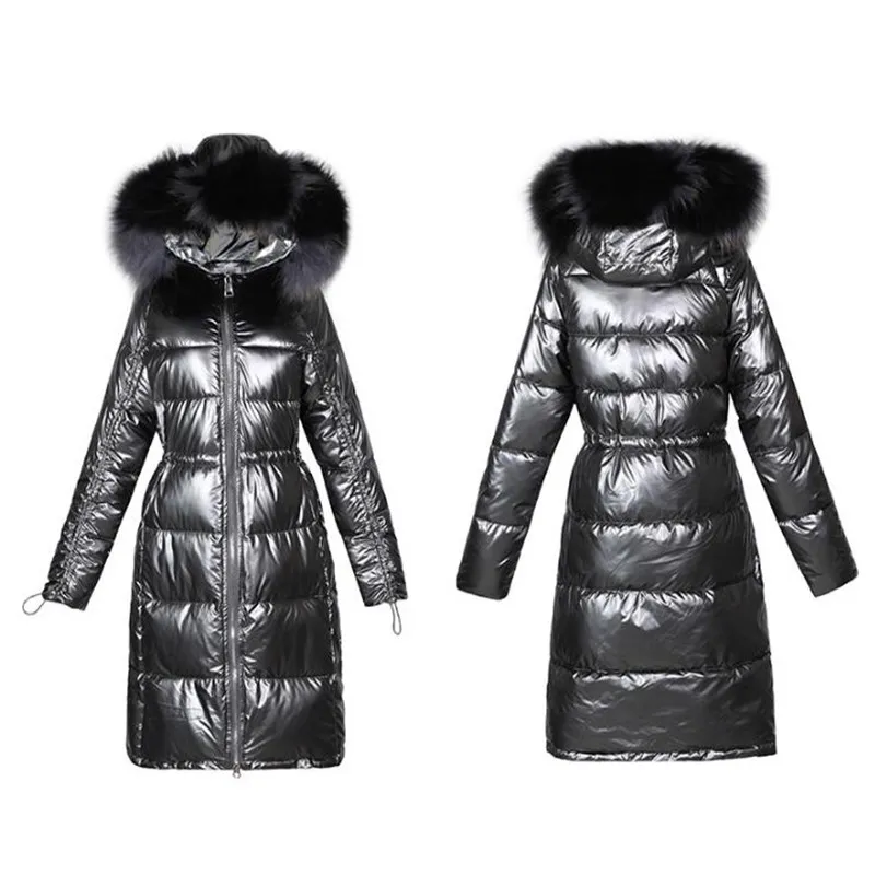 Women 2021 New Down Padded Jacket Bread Clothing Ladies Fashion Solid Color Thick Sequined Long Sleeve Cotton Clothing Trend