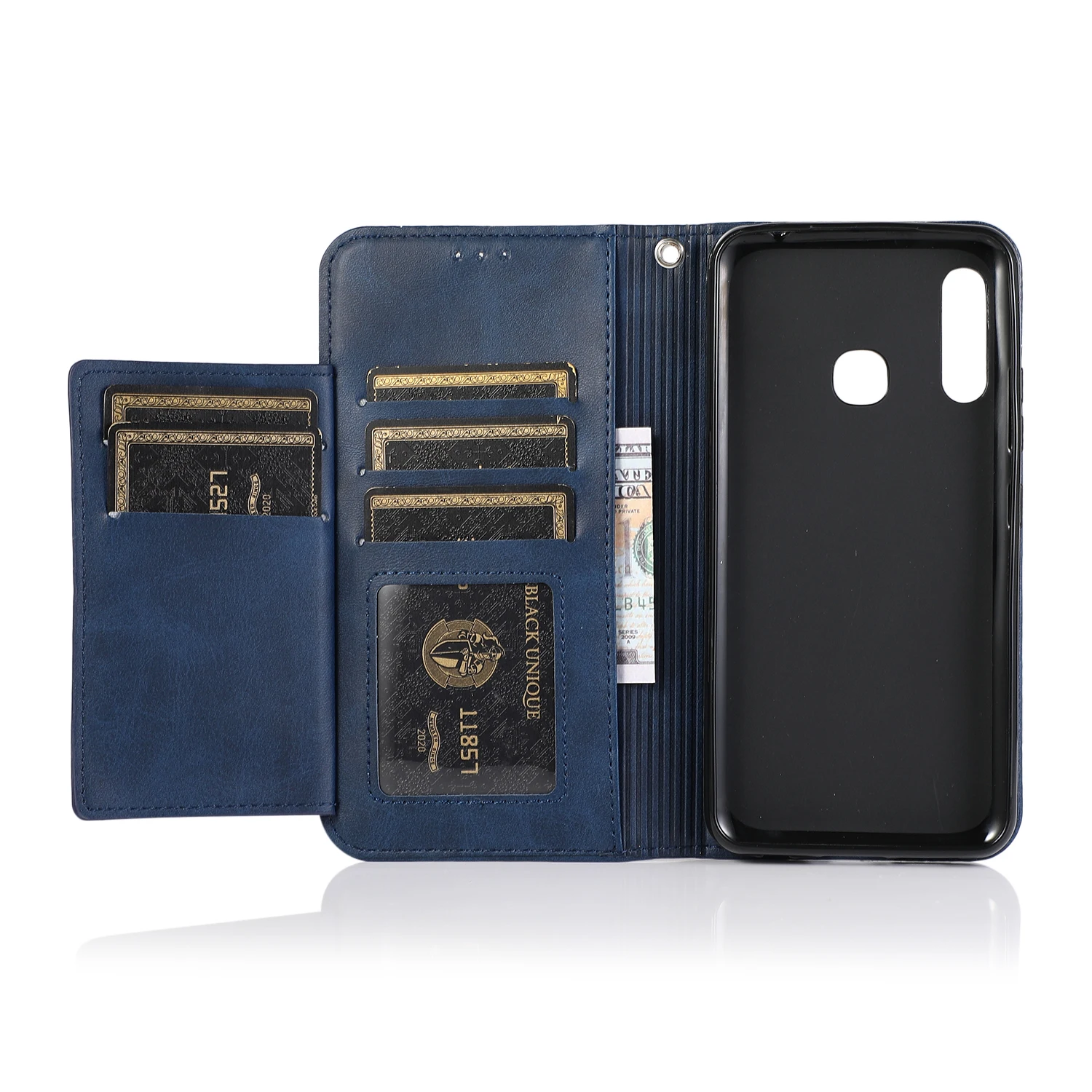 Однотонный противоударный кожаный чехол-бумажник 30X * флип-чехол для телефона