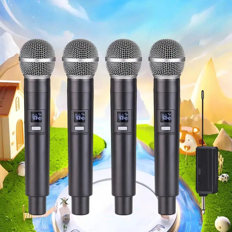 

Professional Wireless Microphone Home Outdoor Performance Live Singing Microphone V Section U Section FM Microphone