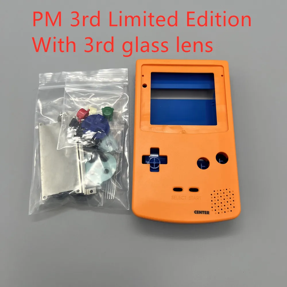 Фото Высококачественный цветной корпус Gameboy GBC, прочная сменная крышка, совместимая с 2,6-дюймовым 2,45-дюймовым 2,2-дюймовым ЖК-экраном №3