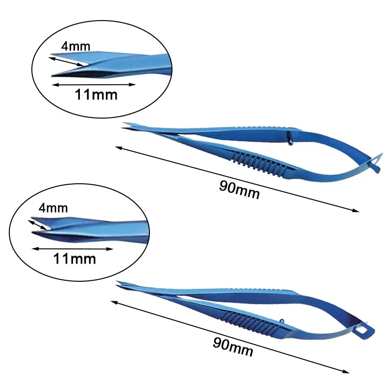 

Ophthalmic Iris Scissors Titanium Alloy Sharp Tip Scissors Ophthalmic Eye Instrument