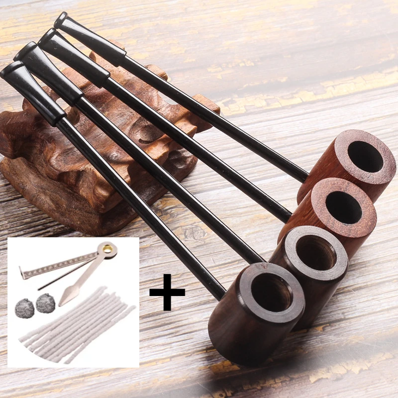 

Portable Straight Sandalwood Tobacco Cigarette Tubes Solid Wood Smoking Pipe for Weed Herbal Gadgets for Men Smoking Accessories