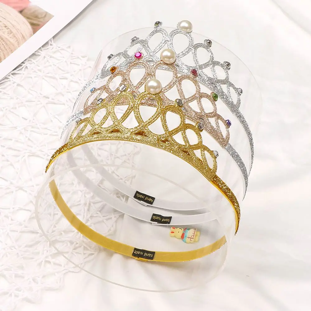 

Party Accessory Hair Band Child Cosplay Tiara Elastic Hair Crown Princess Headband Rhinestones