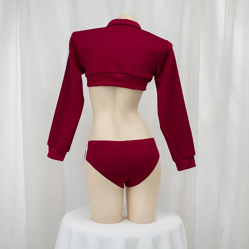 Японское аниме школьная спортивная одежда наряды для косплея с длинными