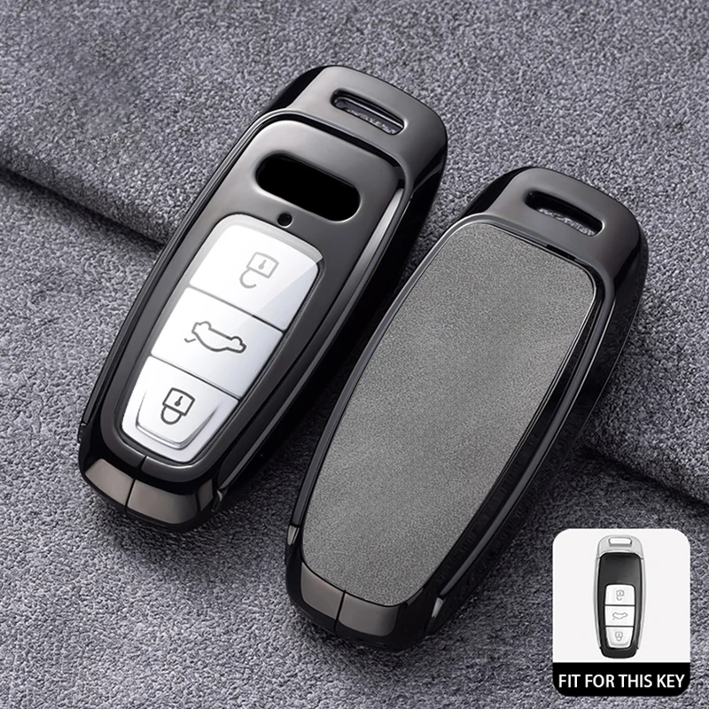 Брелок для автомобильного ключа Внешняя защита Audi A1 A3 A4 A5 A6 A7 A8 Quattro Q3 Q5 Q7 2009-2015 B9 4K