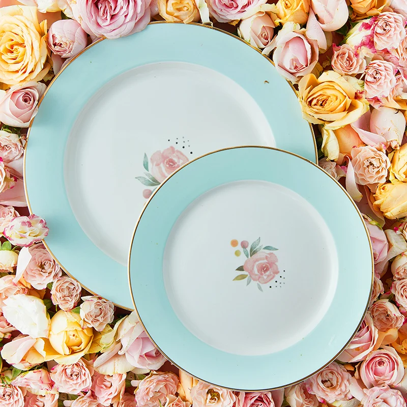 

Ceramic Plate Light Luxury Tableware Senior Sense Western Steak Plate Home Dish Plate Plate Dessert Plate