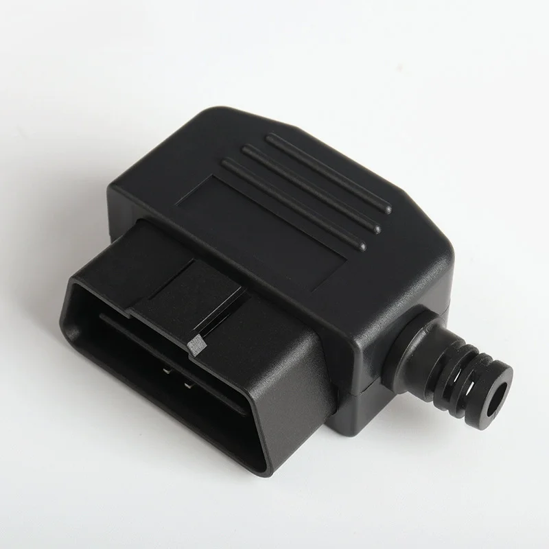 Фото 1 шт. OBD II OBD2 L Тип 16-контактный штекер Автомобильный разъем Кабель Провод Разъемы Разъем с корпусом и винтом J1962M №3