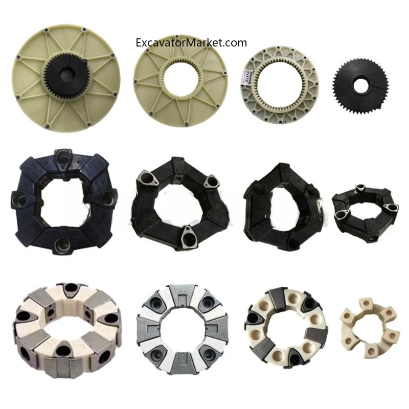 Соединение гидравлического насоса экскаватора резиновая муфта двигателя