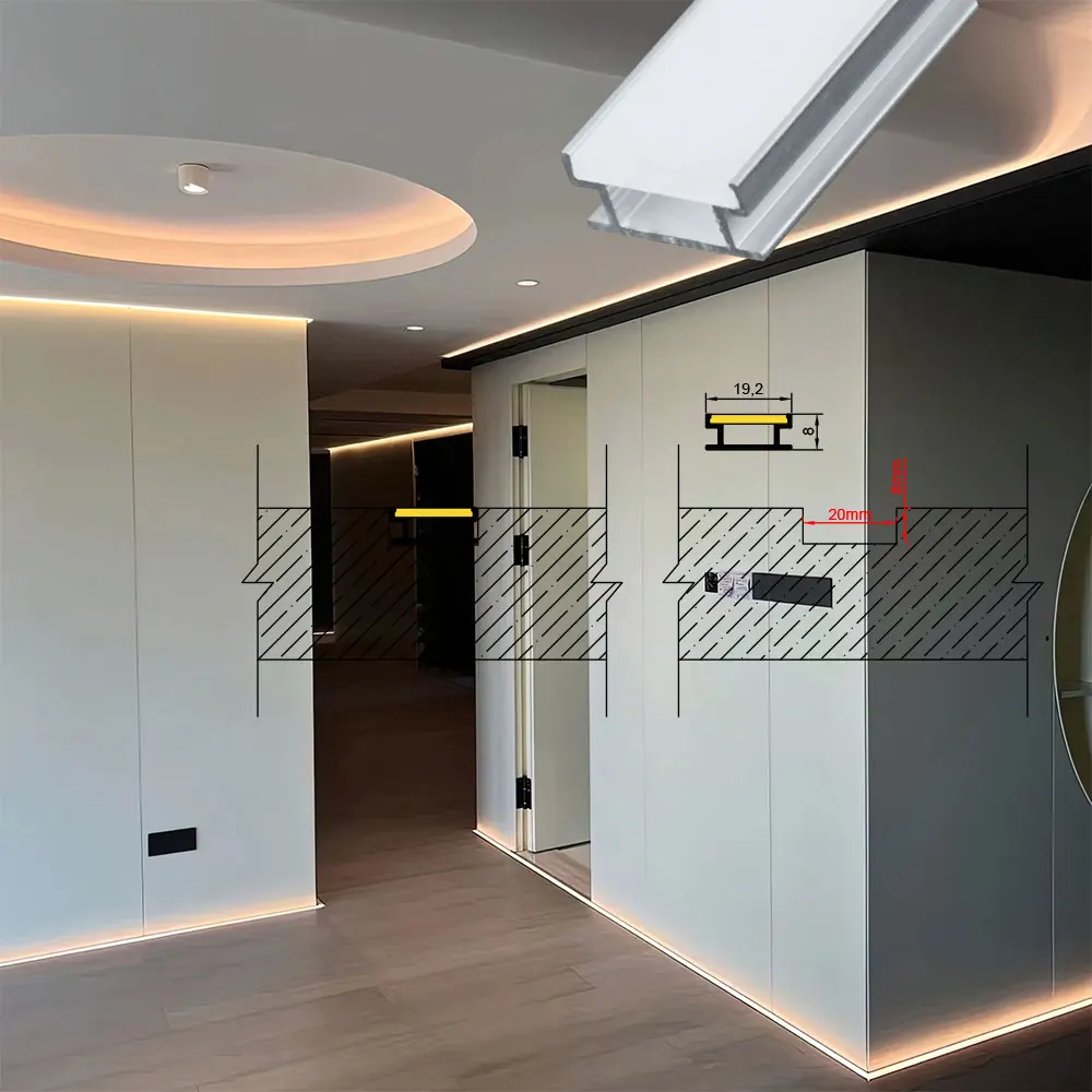 19x8 мм 1 шт. 0 5 м лампочка для освещения низкого уровня-для создания атмосферы в