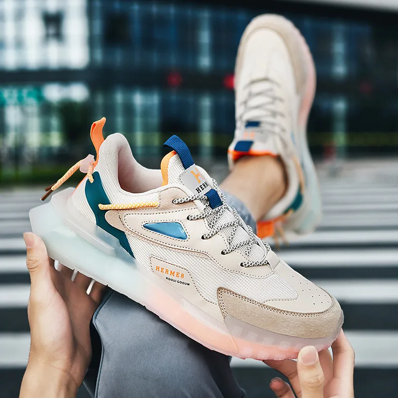 Men's Golf Shoes Mesh Breathable Sneakers Men's Outdoor Training Golf Sneakers Nailless Lightweight Sports Golf Walking Sneakers