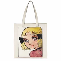 shopper bag canvas big capacity harajuku womens fashion bags 2022 bags funny shoulder bag cartoon graphics goth handbag bag eco