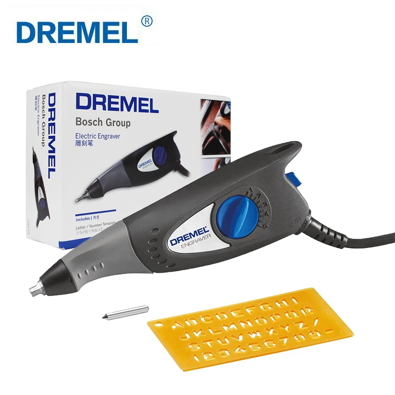 

Dremel Engraver Rotary Tool with Stencils Crafting Machine Perfect for DIY Personalizing and Engraving Leather Metal Glass Wood
