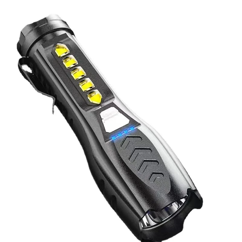 

Светодиодный фонасветильник, сисветильник свет, можно перезаряжать через USB, мощный уличный большой радиус действия, мини Карманный Портат...