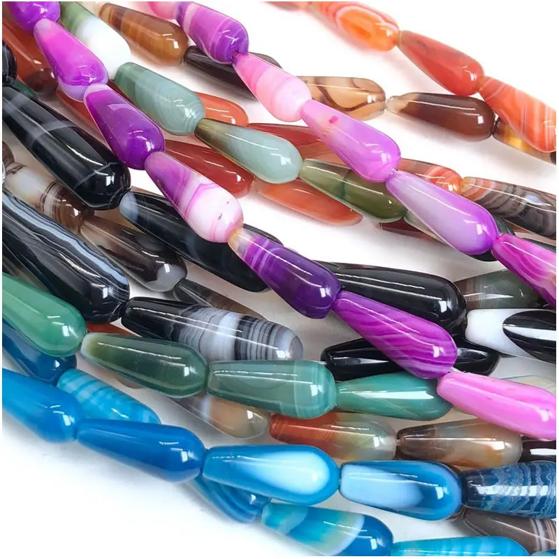 6x1 6/8x25/10x30 мм натуральные капли воды Агаты свободные фотоэлементы серьги подвески