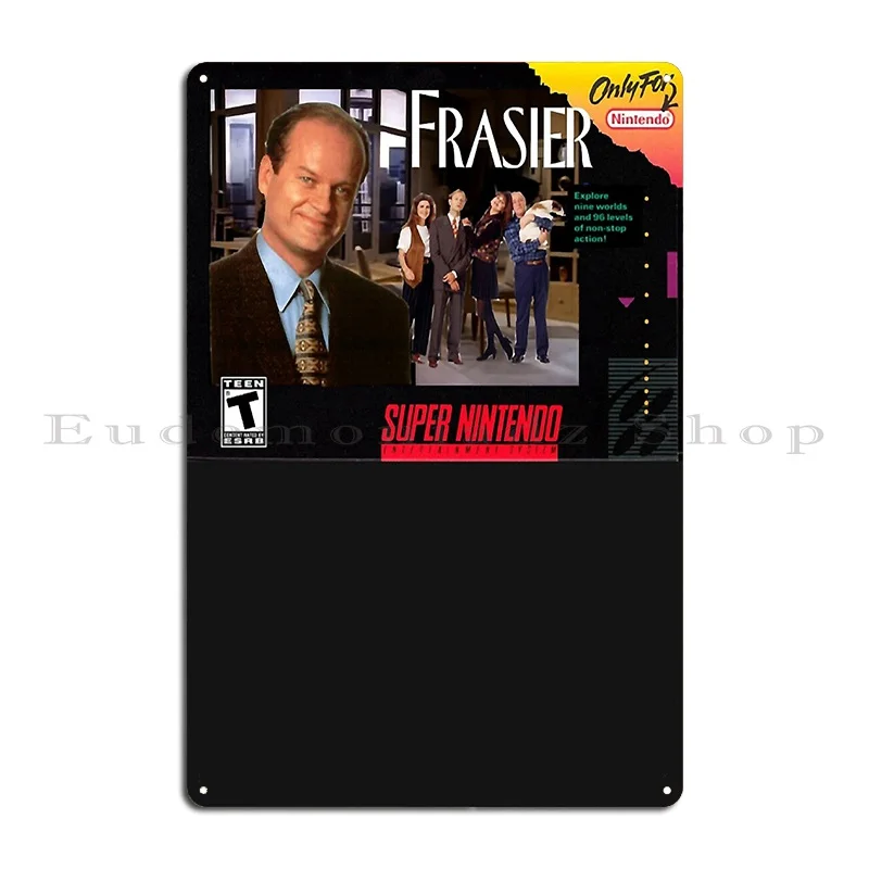 Классическая футболка Frasier Fantasy Vi металлический знак Настенный декор печать