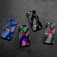 design playstations buttons phone case tempered glass for iphone 13 12 mini 11 pro xr xs max 8 x 7 plus se 2020 cover