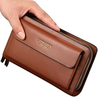 hand bag mens business folder moneybags long wallet zipper billfold large capacity purse leisure multi card holders