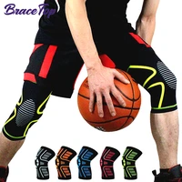 bracetop 1 pair sports leg knee support brace wrap protector leg compression safety pad hiking cycling running fitness knee pads