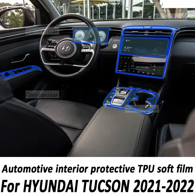 

Для HYUNDAI TUCSON N Line NX4 2022 2021 Автомобильная интерьерная панель приборной панели Gps-навигация экран прозрачный фотоэлемент