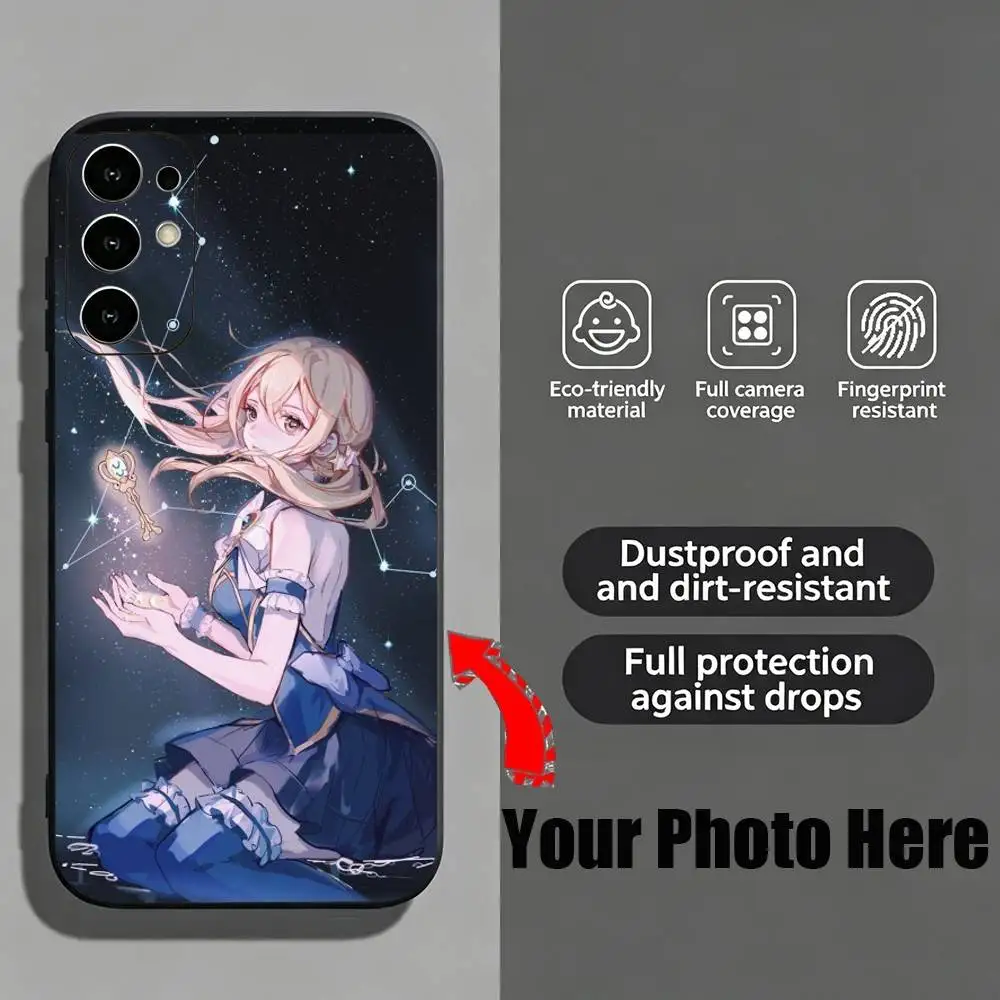 Фото Чехол для телефона с изображением Луси Хартфилии из аниме Fairy Tail для Samsung S25, S24, S21, S22, S23, S30, Ultra, S20, Plus, Fe, мягкий силиконовый черный чехол №5
