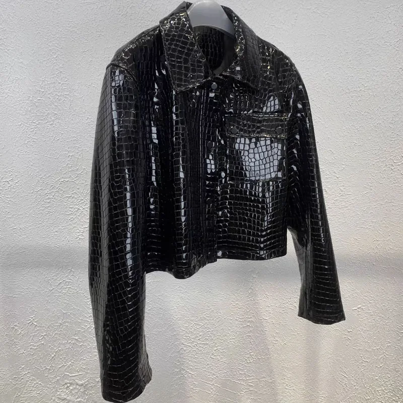 Весеннее женское пальто Новое поступление 2024 куртка из натуральной овчины