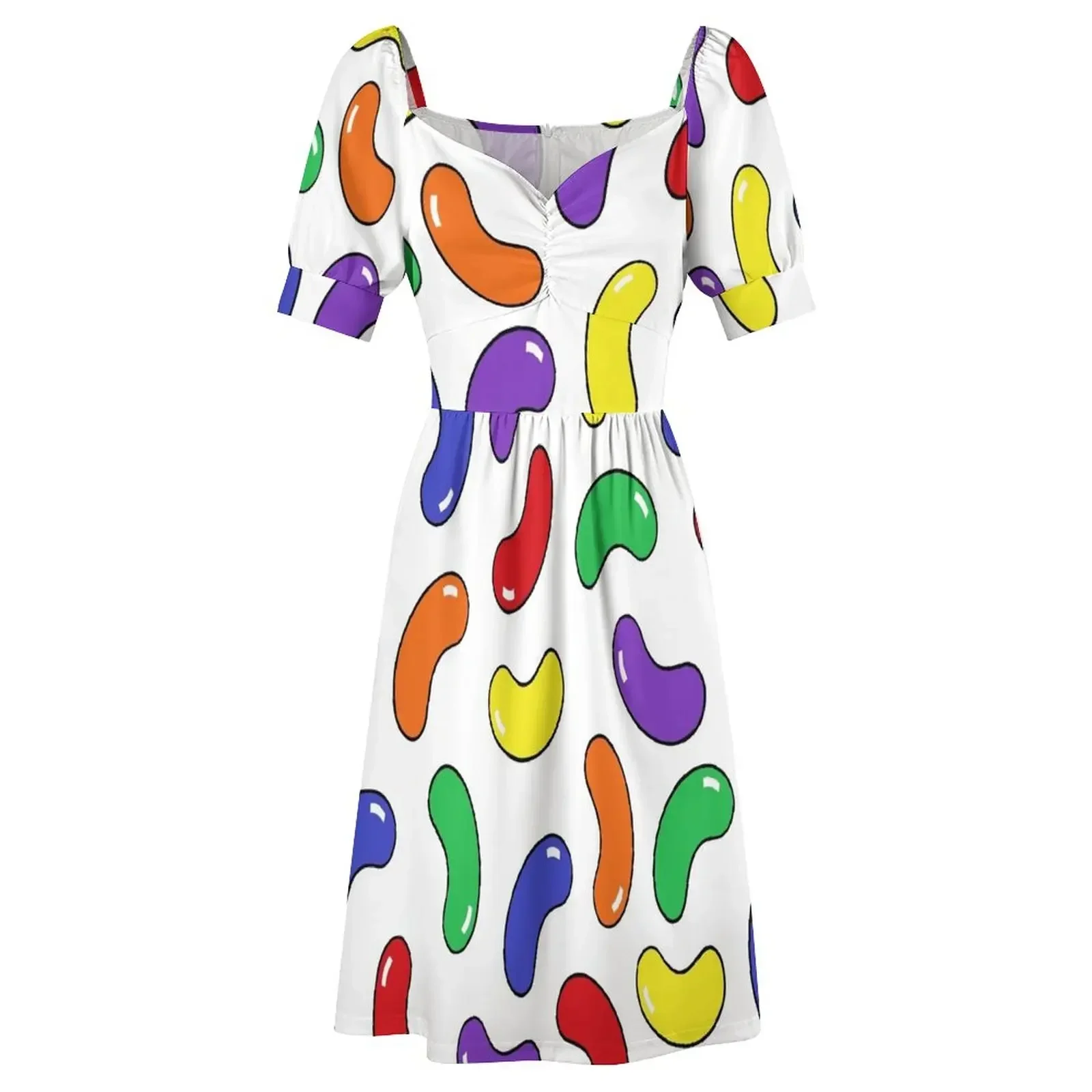 Платье без рукавов с узором Jelly Bean женское элегантное роскошное платье подружки