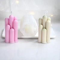 new 7 irregular cylindrical silicone mold aromatherapy candle mold cake decoration accessories candle making resin mold