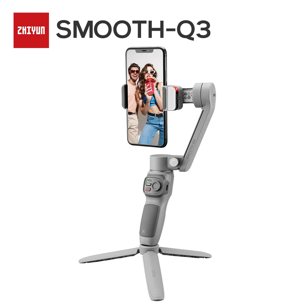 

ZHIYUN SMOOTH Q3 Phone Gimbal 3-Axis Smartphones Handheld Stabilizer Fill Light For IPhone 13 Android