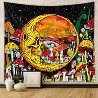 psychedelic sun moon starry sky tapestry hippie mandala wall hanging mushroom butterfly tapestries backdrop ceiling table cloth