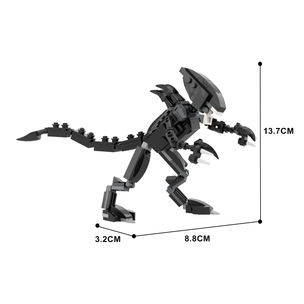 Конструктор gobrick MOC Alien фигурка из фильмов монстр-хищник механический