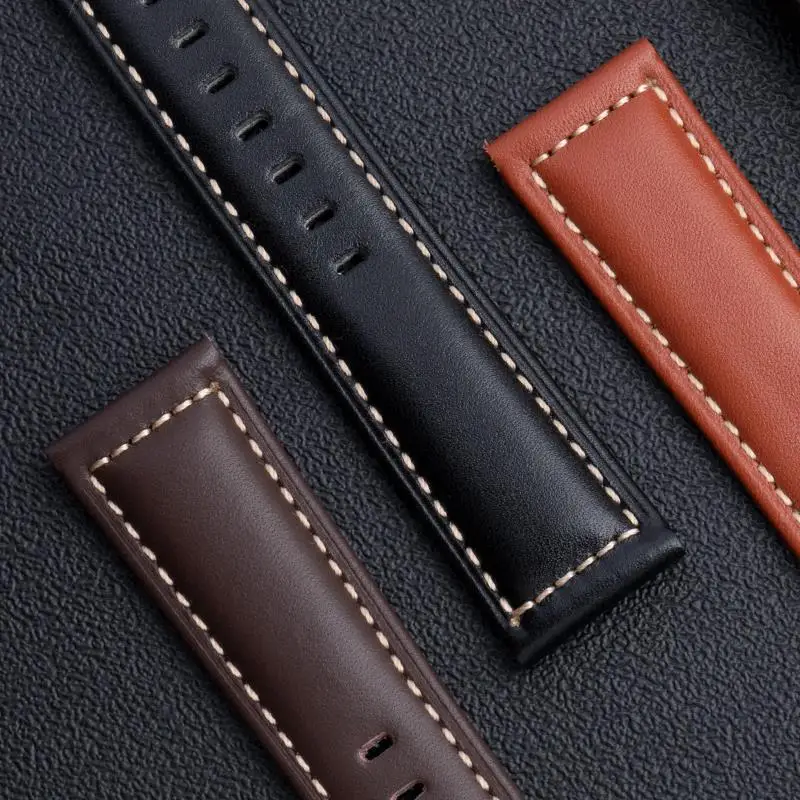 Ремешок BEFIA из натуральной кожи для Panerai мягкий плоский цветной винтажный браслет