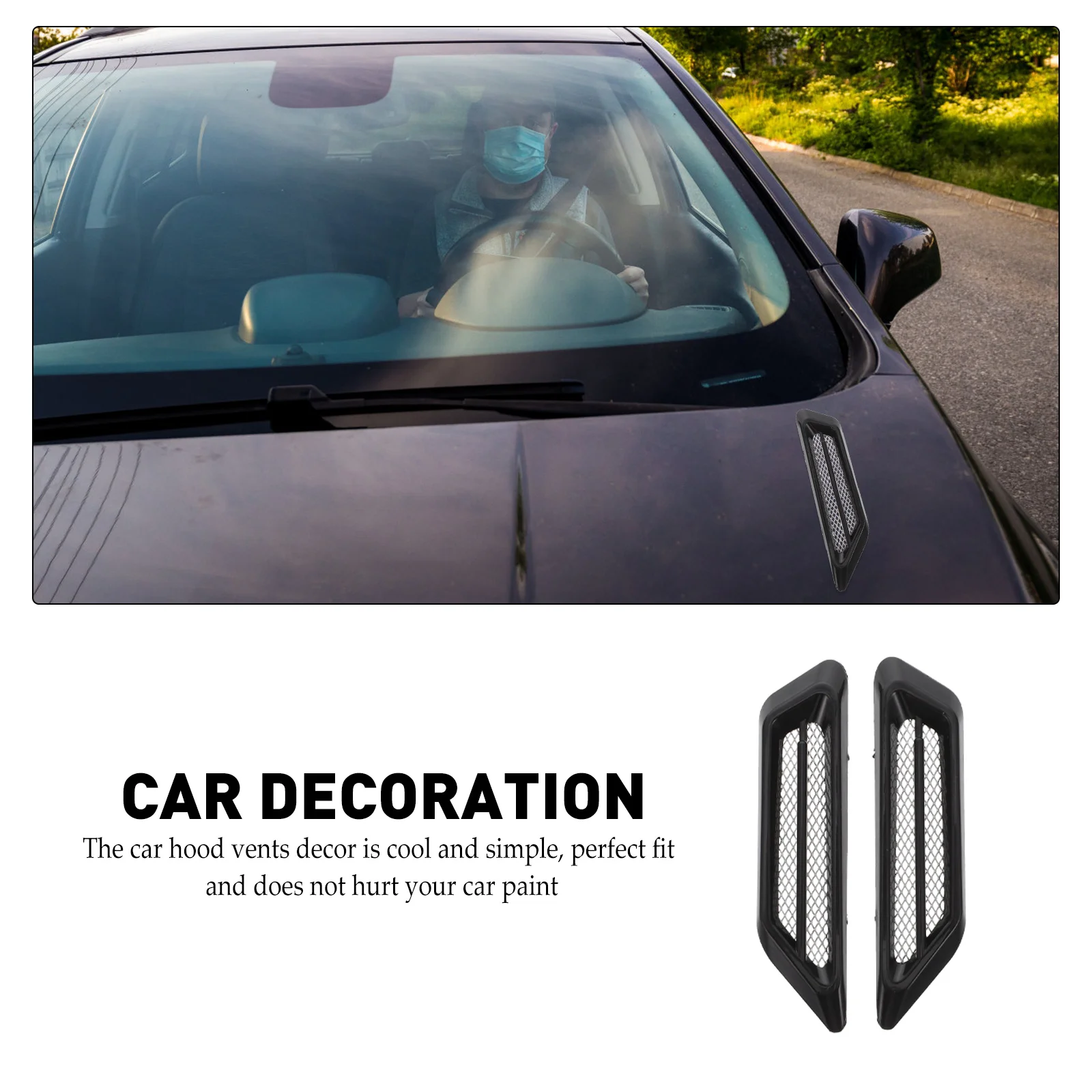 Автомобильная боковая решетка воздушного потока имитация розетки