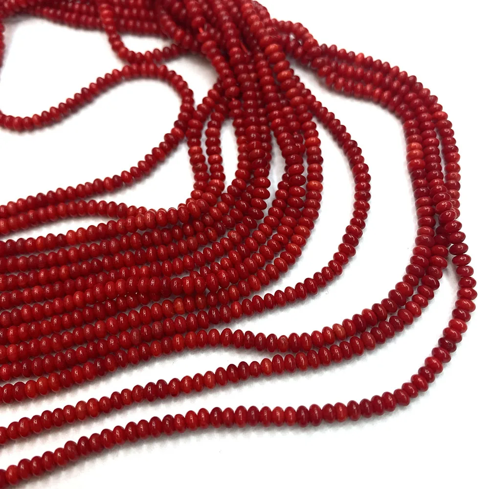 Шарм Abacus Искусственные коралловые бусины высокого качества 2x3 мм для