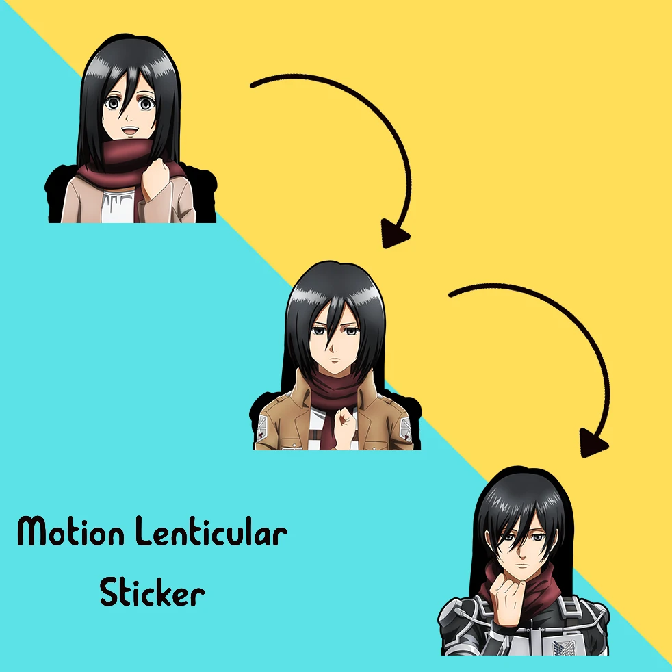 

Mikasa Motion Sticker Attack on Titan Anime Stickers Waterproof Decals