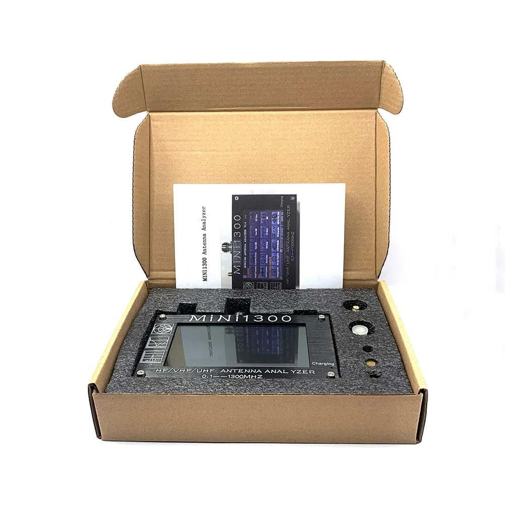 

1pc Antenna Analyzer 4.3\\\" TFT LCD Display 5V/1.5A Capacitive UHF Type N Connector 0.1-1300MHz Antenna Analyzer