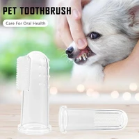 dog toys pet super soft pet finger toothbrush clean teeth dental care puppy kitten brush pet supplies silica gel protect teeth
