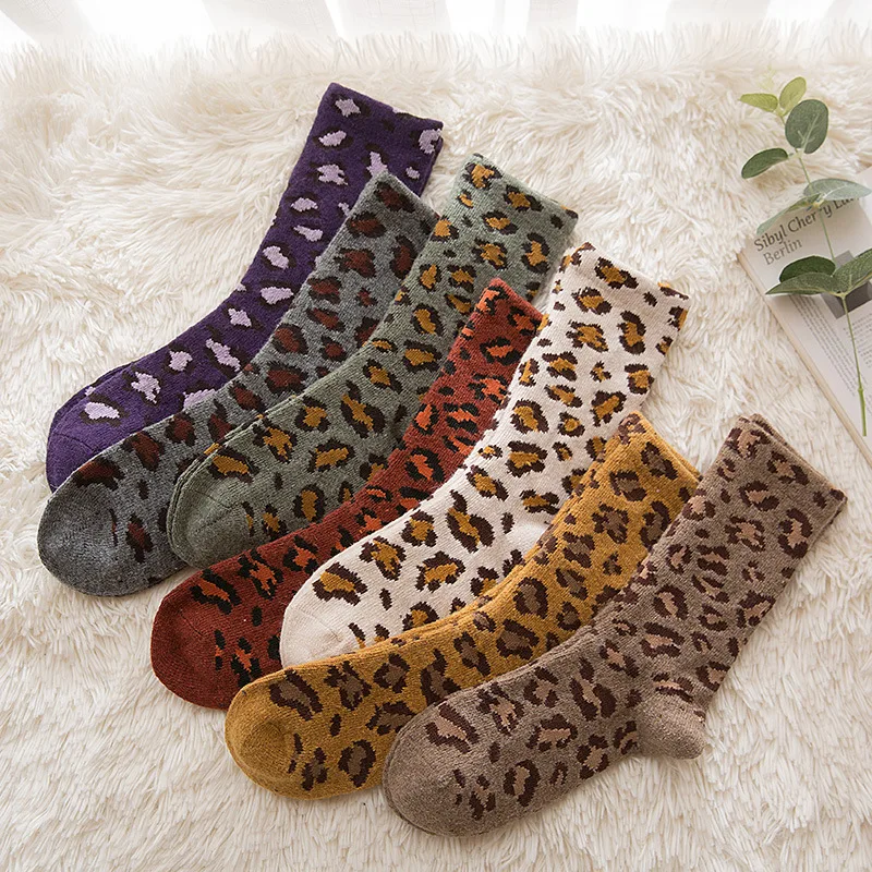 

Women Winter Socks Cashmere Wool Autumn Winter Thick Warm Long Socks Vintage Fashion Harajuku Retro Streetwear Crew Socks Women