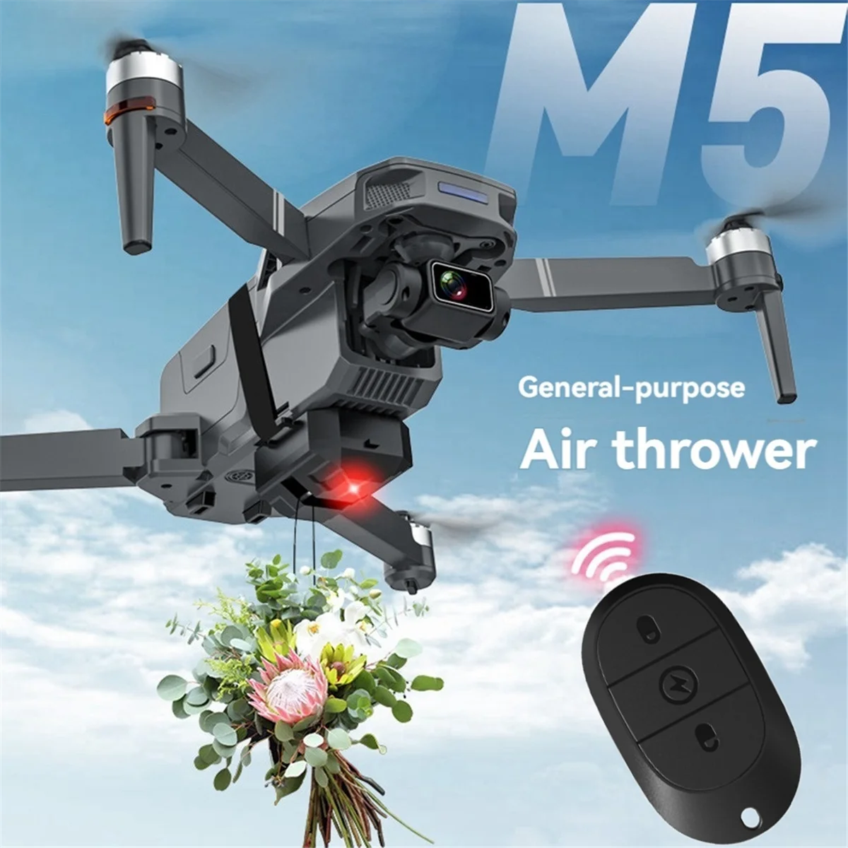 Drone Airdrop System for DJI Mini 4 Pro/Mini 3 SE/Mini 2/2 SE Fishing Bait Wedding Ring Gift Airdropper