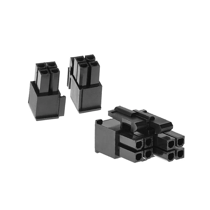 10 шт./лот 5557-R 5557 4 2 мм черный + 4pin 8P 8PIN мужской Пластиковый корпус для ПК компьютера