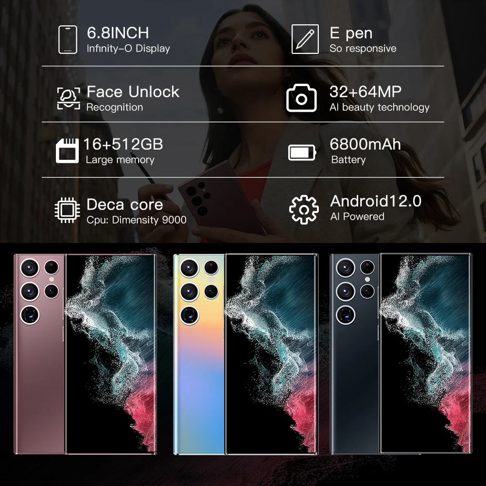 Смартфон с 10 1-дюймовым дисплеем 6 8 мАч 16 + 6800 ГБ ядер |