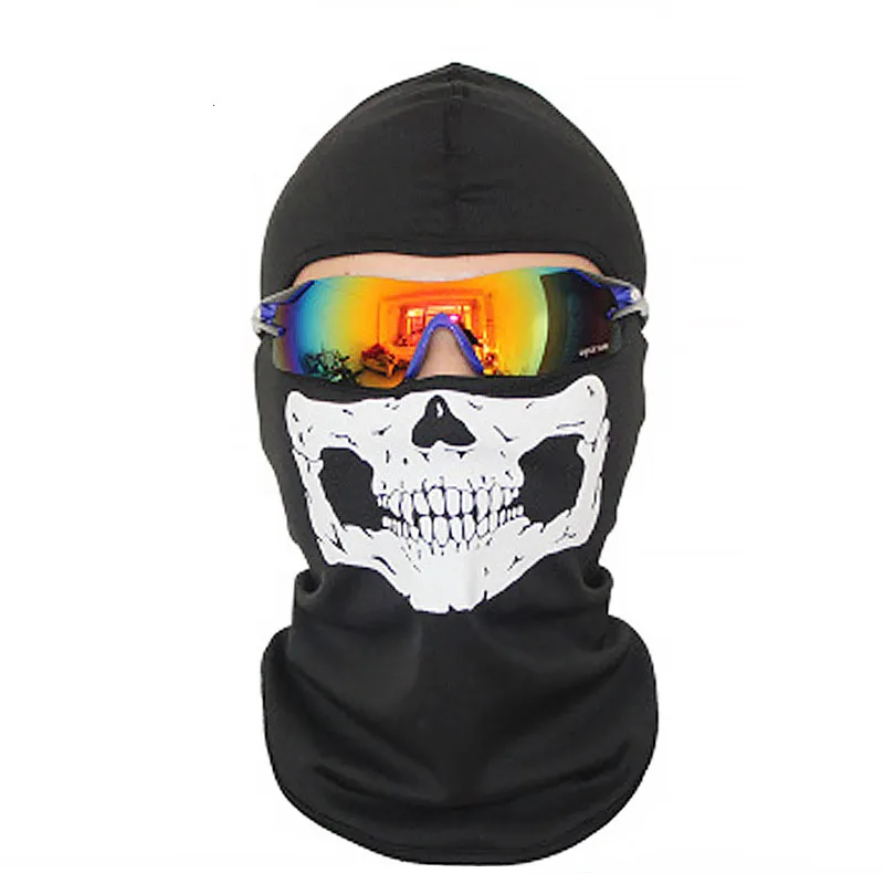 

Outdoor Sports Hiking Face Bandana Scarf Ghost Balaclava Men Skull Hunting Cycling Full Face Mask Hood Biker Headgear Women Cap