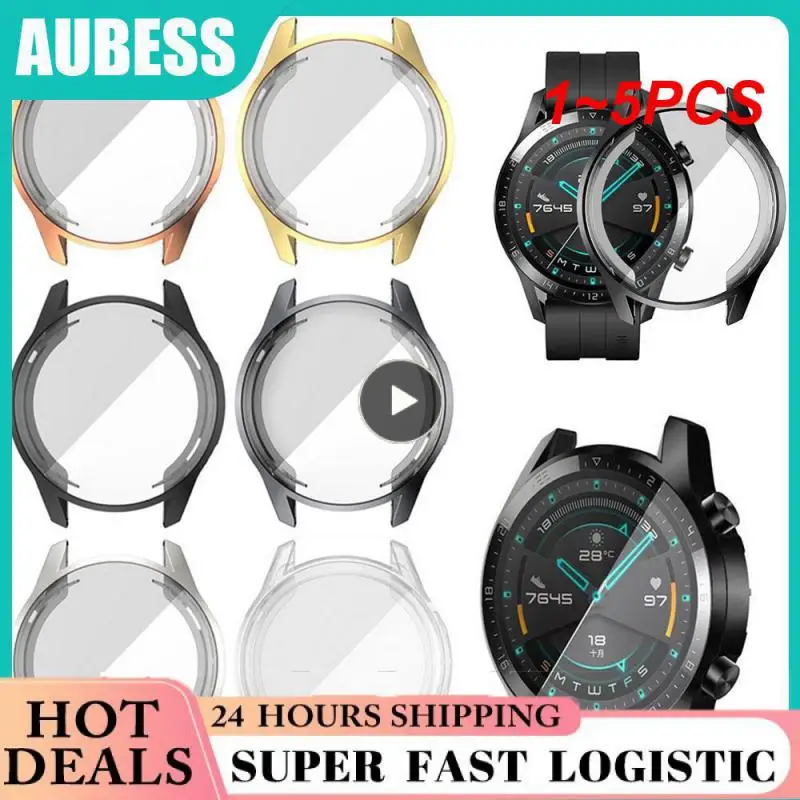 

Чехол для Huawei watch GT 2e GT 2 46 мм band Watch GT 3 46 мм/GT2e/GT2 /GT3, Защитная пленка для всестороннего экрана, бампер, 1 ~ 5 шт.