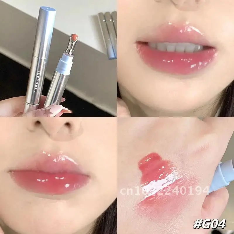 Judydoll Ice Diamond Essence Блеск для губ пухлое зеркало водный свет масло линии макияжа