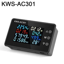 Voltmètre numérique AC 50-KWS-AC301 V, tension 8 en 1, LED, 0-20/300 a, détecteur de puissance