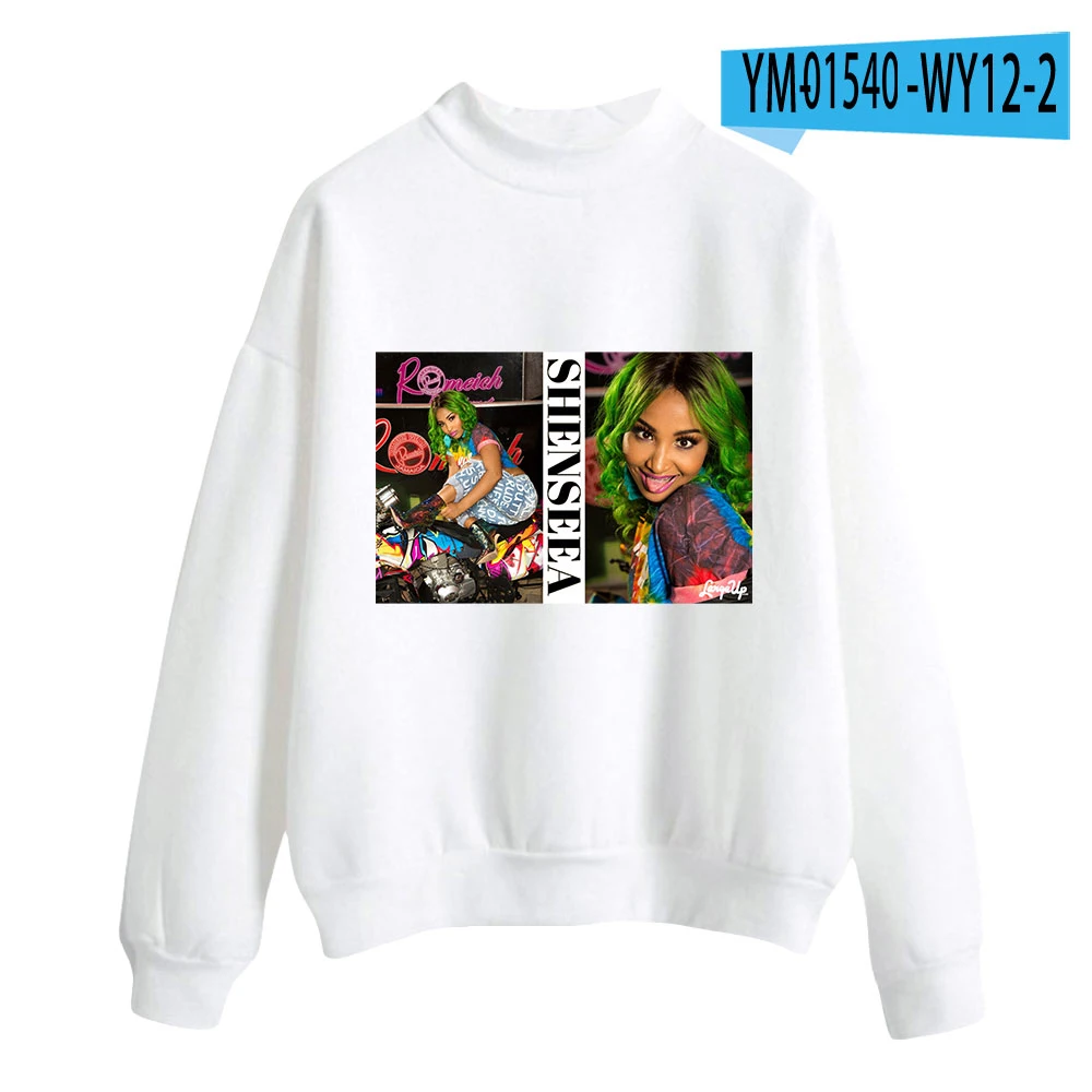 

Ladies Half Turtleneck 2021 PrintedWithout Cap Long SleevesNew Fall Winte Fashion Harajuku Pullover Unisex Cardigan